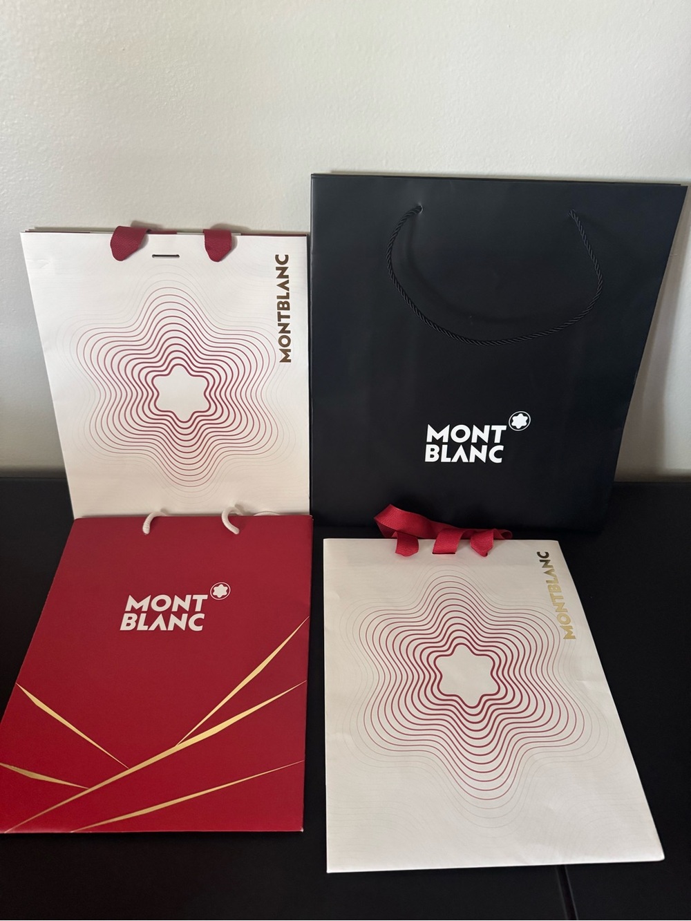 Montblanc Gift Bag Set, boxes and drawstring pouches